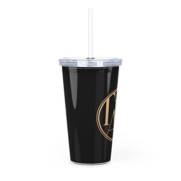 Plastic Tumbler with Straw - Image 2
