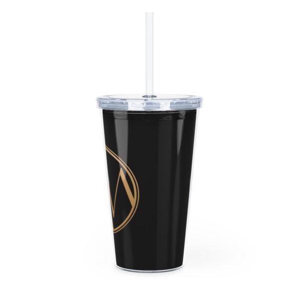 Plastic Tumbler with Straw - Image 3