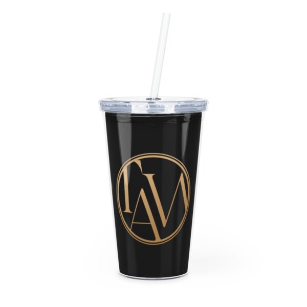 Plastic Tumbler with Straw